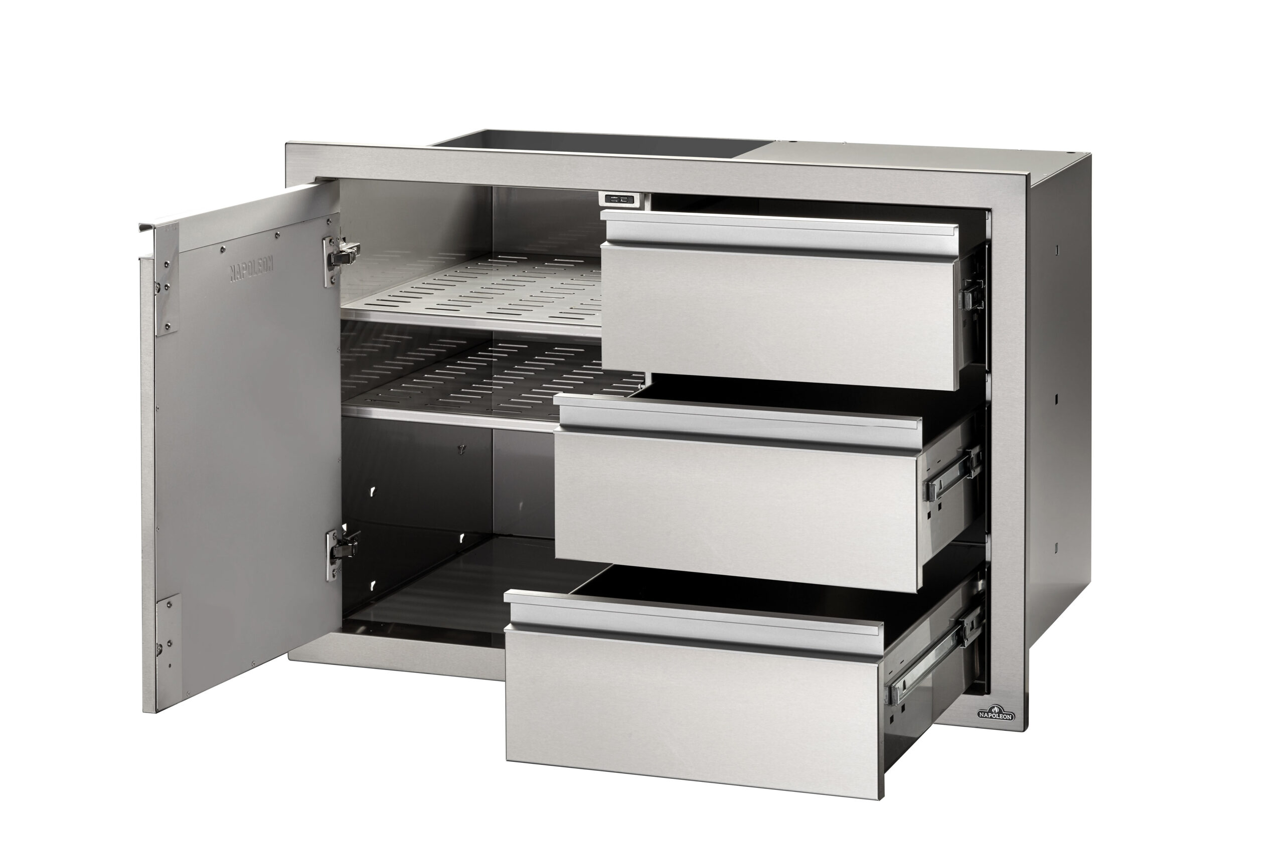 Mehr über den Artikel erfahren Napoleon Einzeltür & Dreifachschublade Kombination 91 x 61 cm