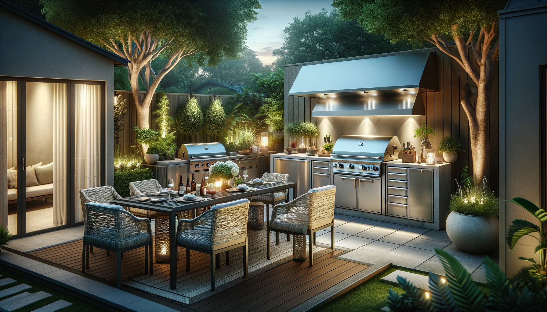Mehr über den Artikel erfahren Wie gestalte ich einen Outdoor-Essbereich rund um meine Outdoorküche?