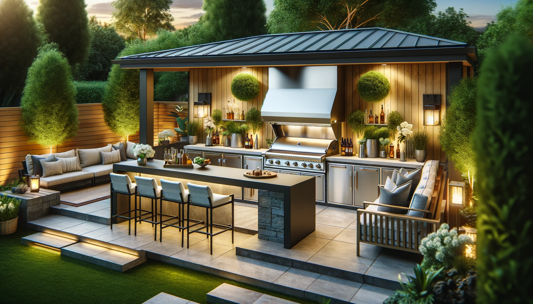 Mehr über den Artikel erfahren Welche Möglichkeiten gibt es, um eine Outdoor-Bar in die Küchengestaltung zu integrieren?