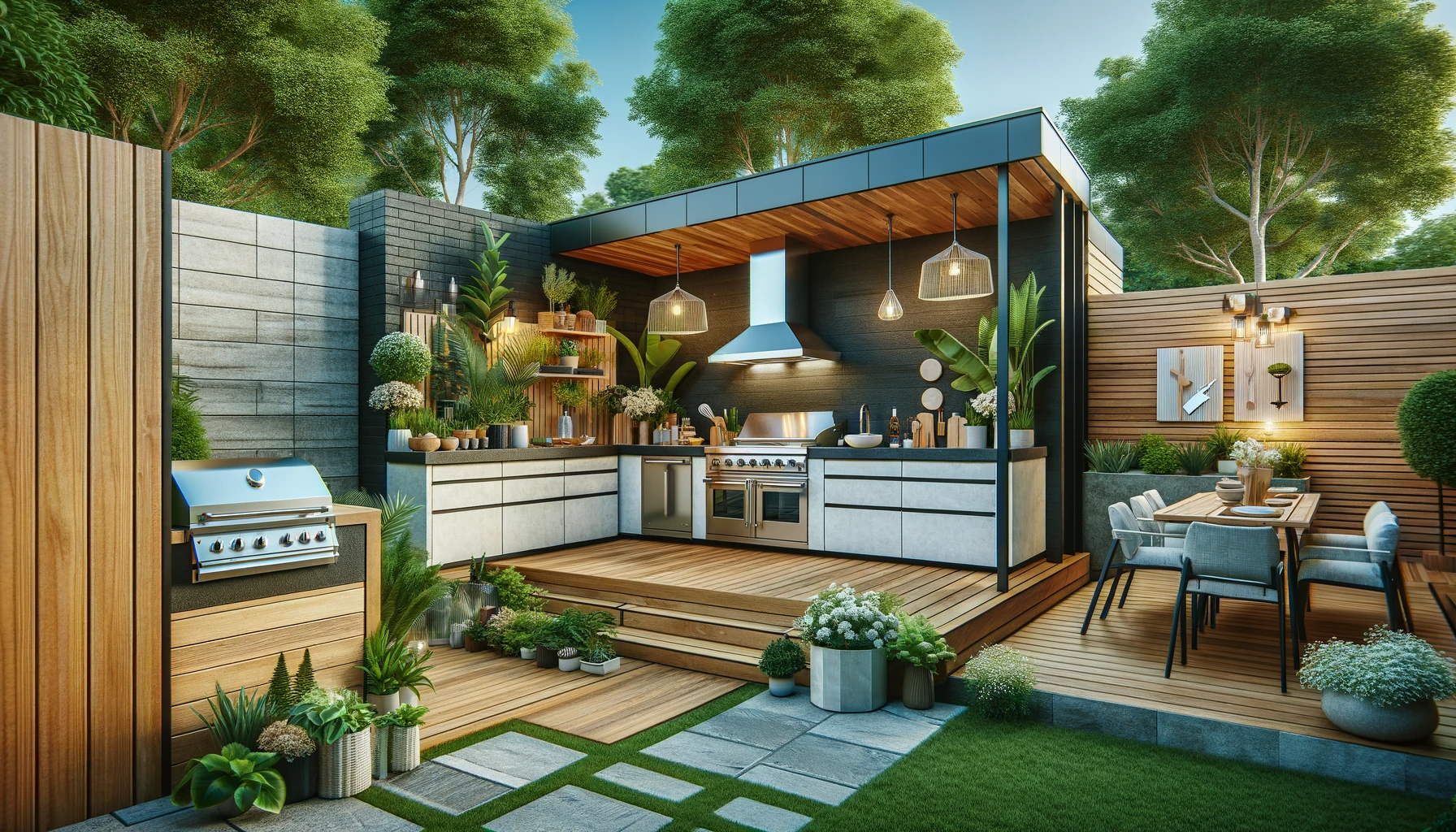 Mehr über den Artikel erfahren Welche Trends gibt es bei der Gestaltung von Outdoorküchen?